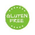 Gluten free icon or label. Natural products hand drawn sign. Vector illustration